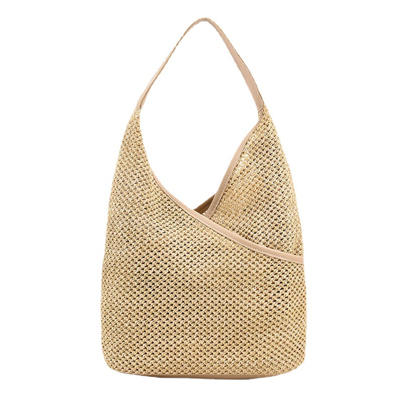 Women's Large-Capacity Straw Shoulder Bag