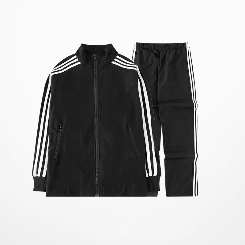 Three-bar Sports Suit Men's Long-sleeved Top Ins Jacket Couple Suit