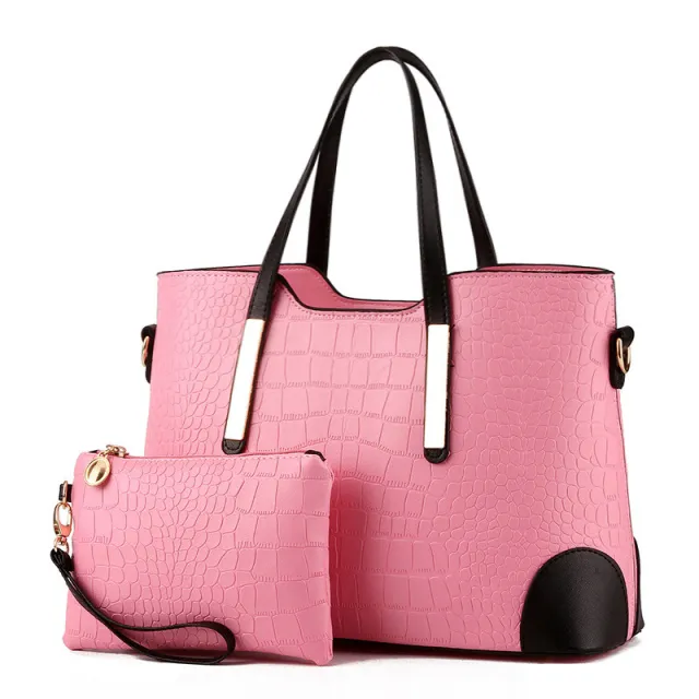 Female Bag Fashion Color Matching Picture Mother Bag Messenger Shoulder Handbag One Drop Delivery Pink - Shop at LoveMi