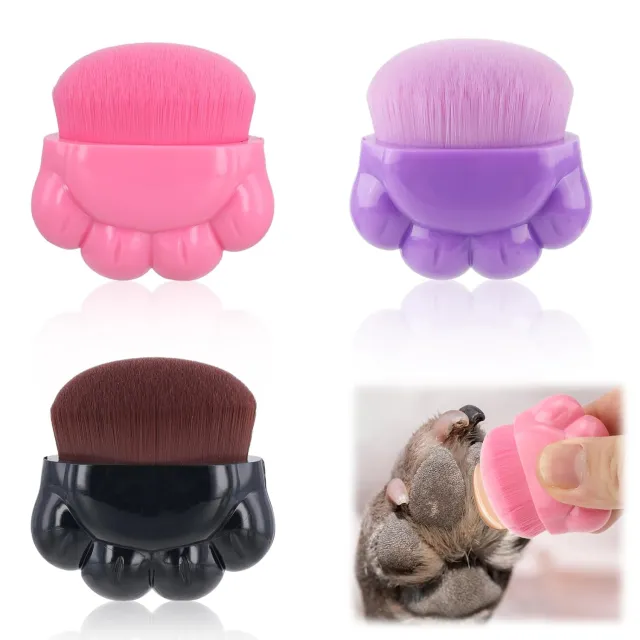 Dog Paw Balm Brush Paw Balm Brush Pet Paw Balm Brush Puppy Paw Soother Brush Dog Skincare Brush Dog And Cat Foot Nose Butter Cream Brush 3Pcs - Shop at LoveMi