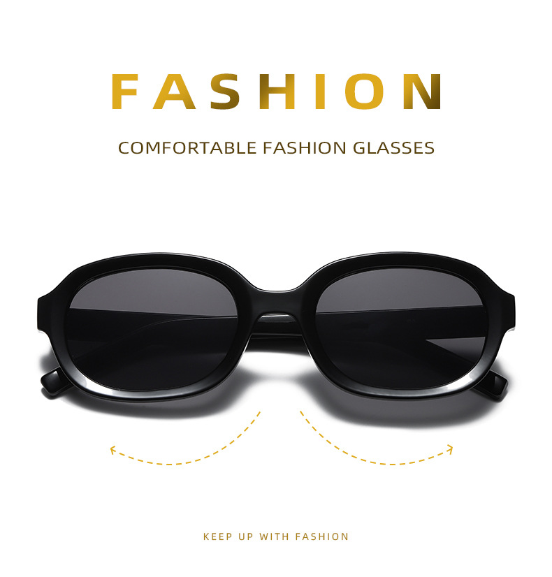 Oval Trend Fashion Concave Statement Sunglasses - Image 5