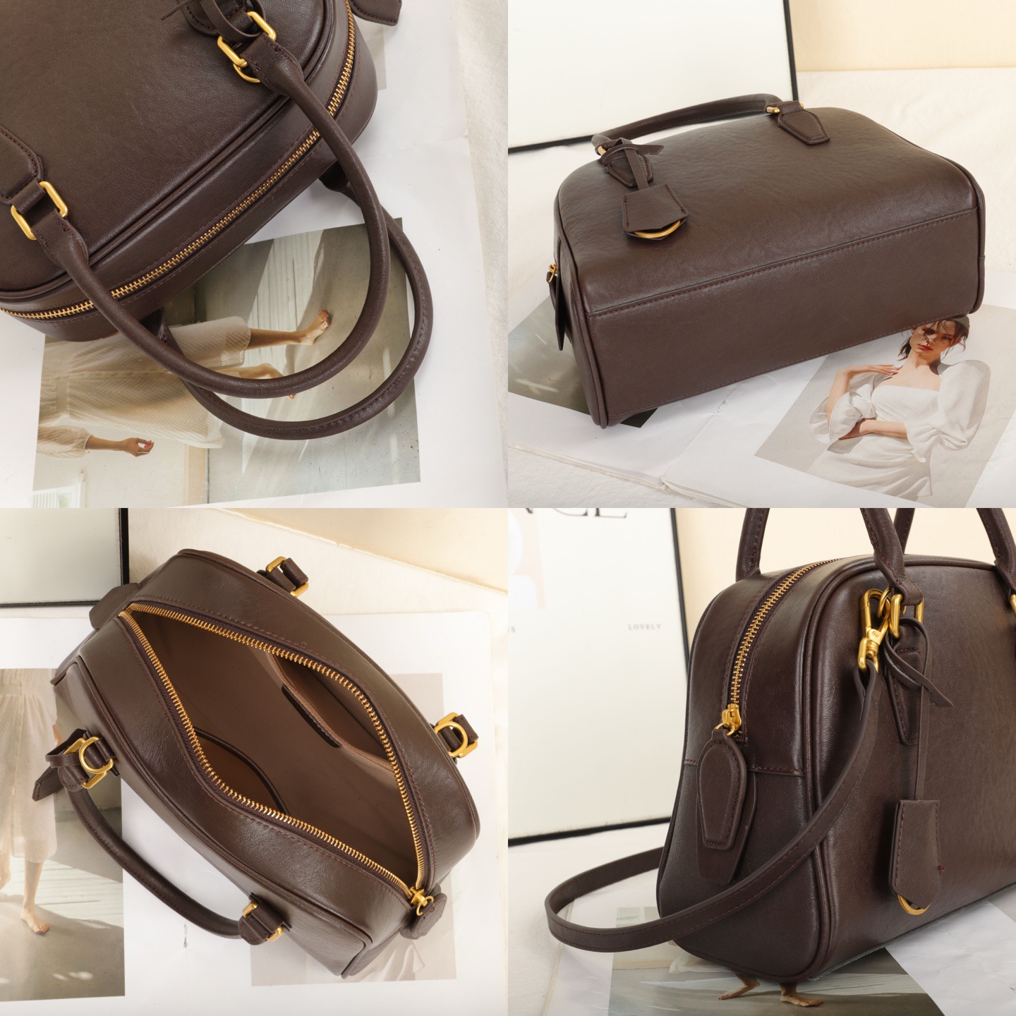 Top-Grain Leather Versatile Bag 2026 New Boston Pillow Bag Shoulder And Crossbody Bag Large Capacity Genuine Leather Handbag 2