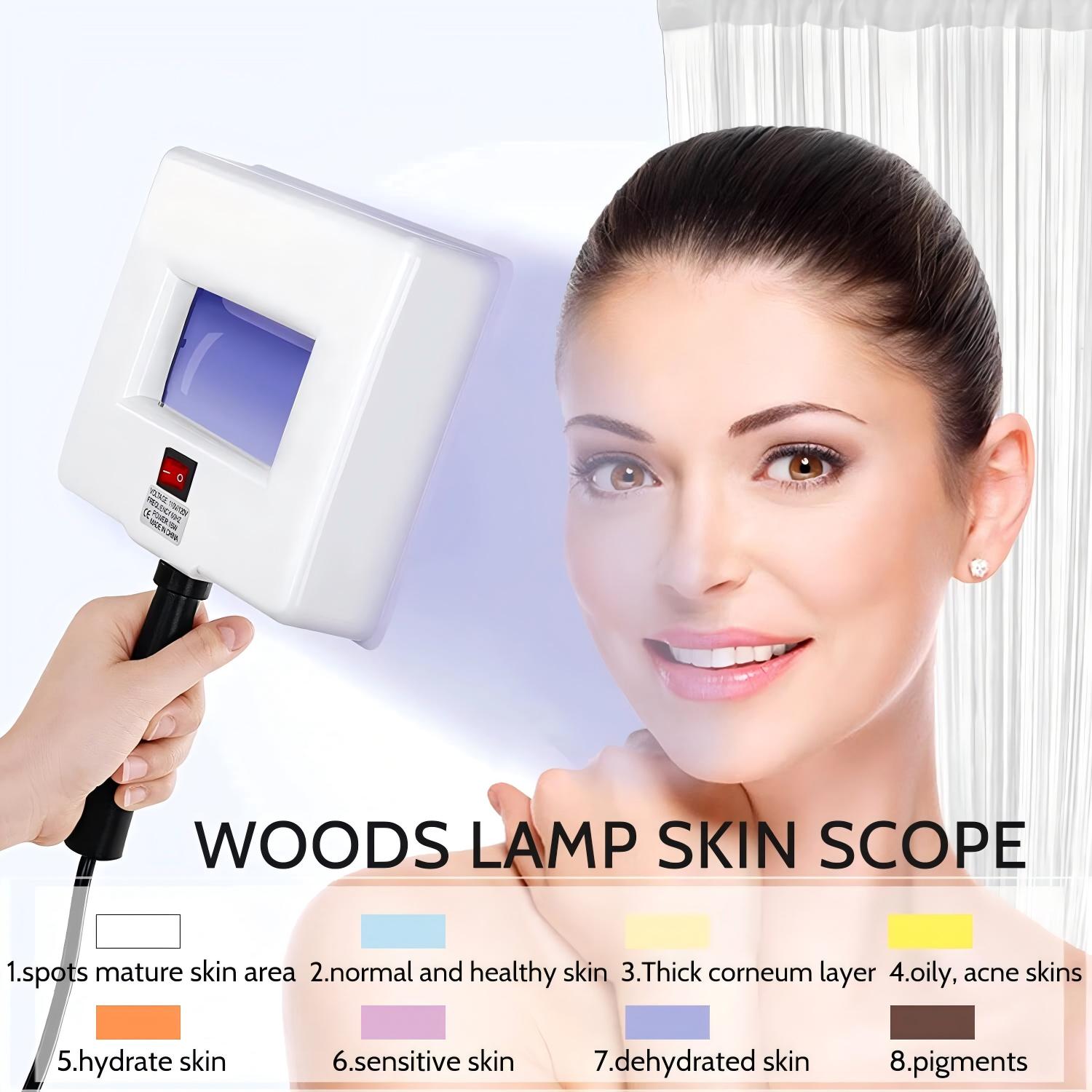 Woods Lamp Beauty Salon Spa Facial Care Analyzer UV Light Skin Diagnose Tester 3