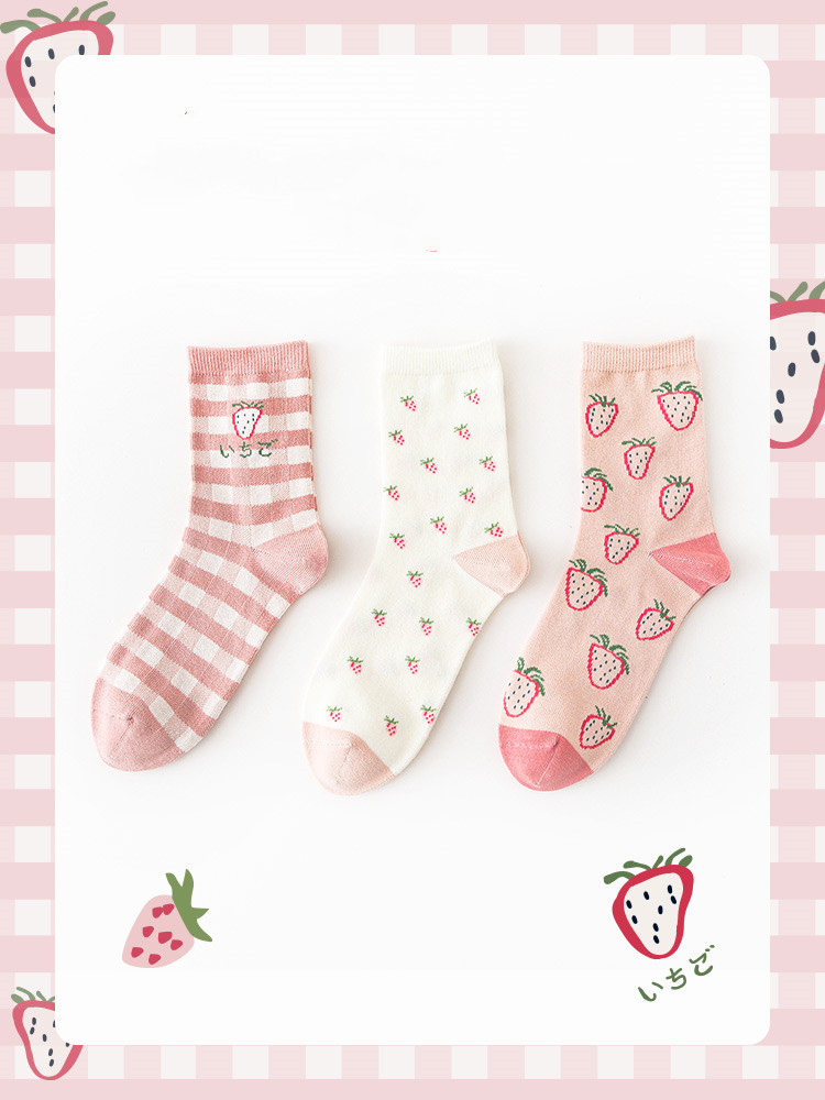 Title 1, Personalized strawberry cotton socks