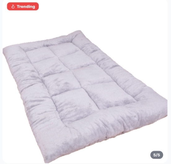 Large Soft Plush Dog Mattress Calming Kennel Cushion Washable Bed Mat For Medium & Large Dogs 3