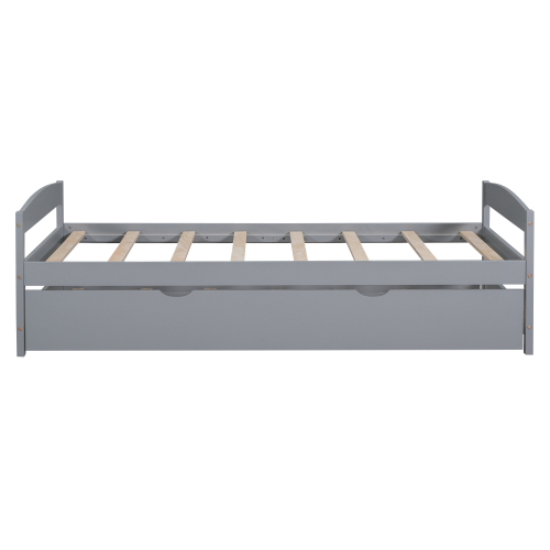 Twin Size Platform Bed with Twin Size Trundle β photo 4