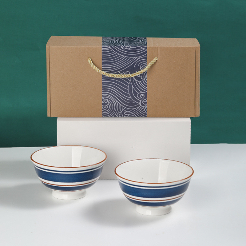 Title 9, Japanese Blue And White Porcelain Bowl Gift Box