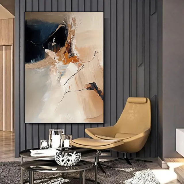 Handmade Oil Painting Canvas Wall Art Decoration Modern Abstract Morandi Colors For Home Living Room Decor Rolled Frameless Unstretched Painting ... Without Inner Frame - Shop at LoveMi