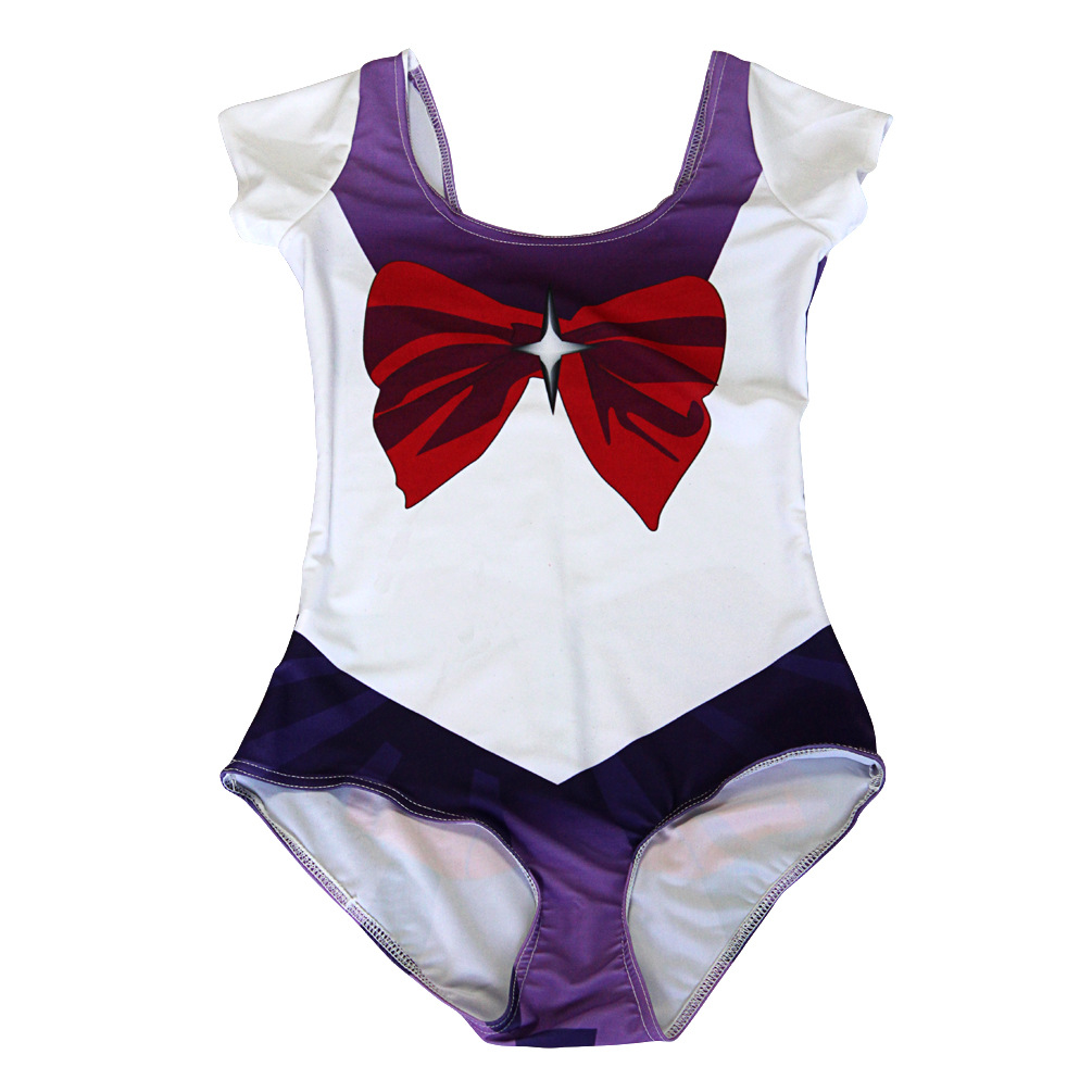 Digital Printed Sleeved One Piece Swimsuit - Image 5
