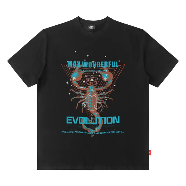 Trendy Loose Casual All match Half sleeve T shirt B1011Ablack - Shop at LoveMi