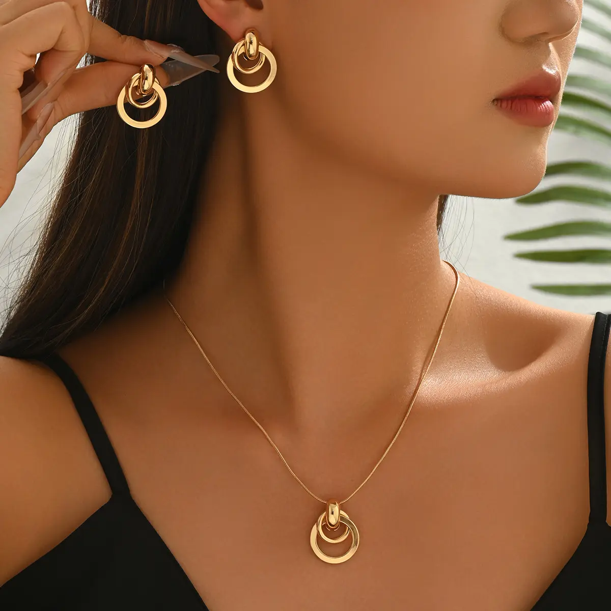 Hot Selling European American Jewelry Set, Geometric