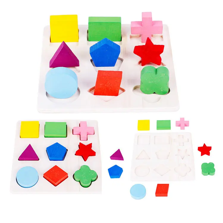 Children's Shape Recognition Board Educational Toys Montessori