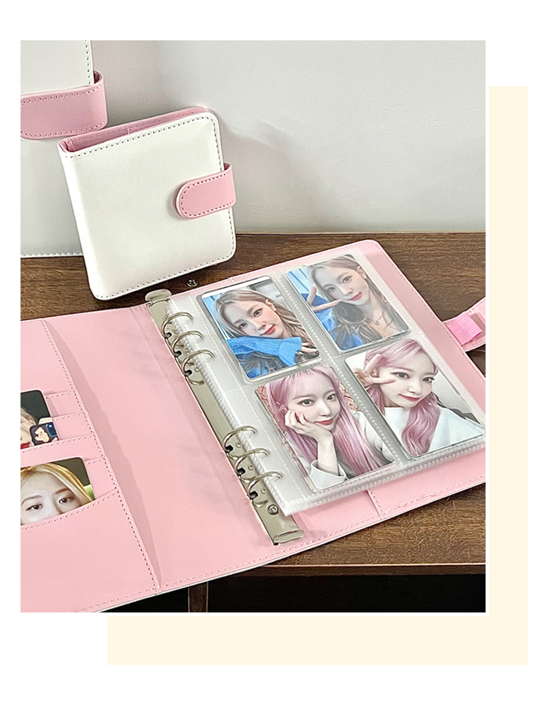 Title 4, Pu Card Binder Color Block A5 Album