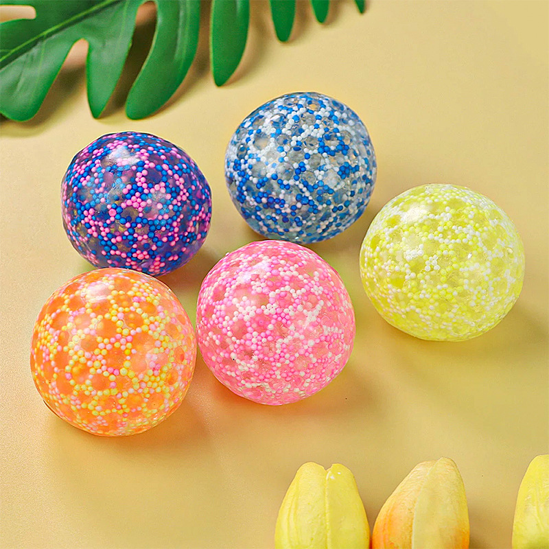 Title 3, Soft Rubber Vent Squeezing Toy Foam Bead Ball