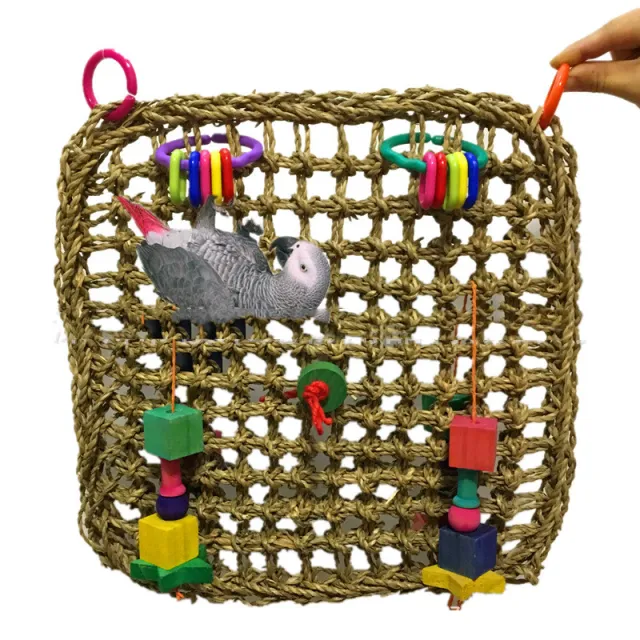 Pure Natural Straw Parrot Hammock Brown - Shop at LoveMi