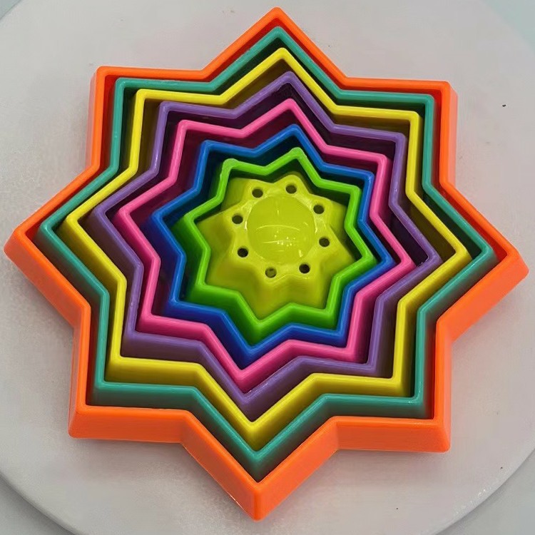 3D Magic Star Die Die Le Plastic Decompression Toys