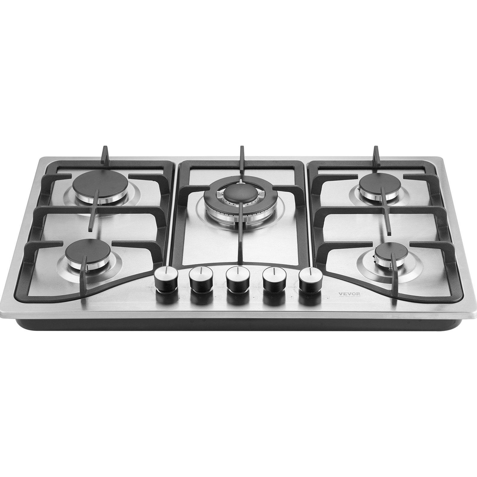 Gas Cooktop 30 Inch, Max 12250BTU 5 Burners Built-in Stainless Steel Gas Stove Top, LPG NG Convertible Dual Fuel Natural Gas Hob With Thermocouple Protection image 6