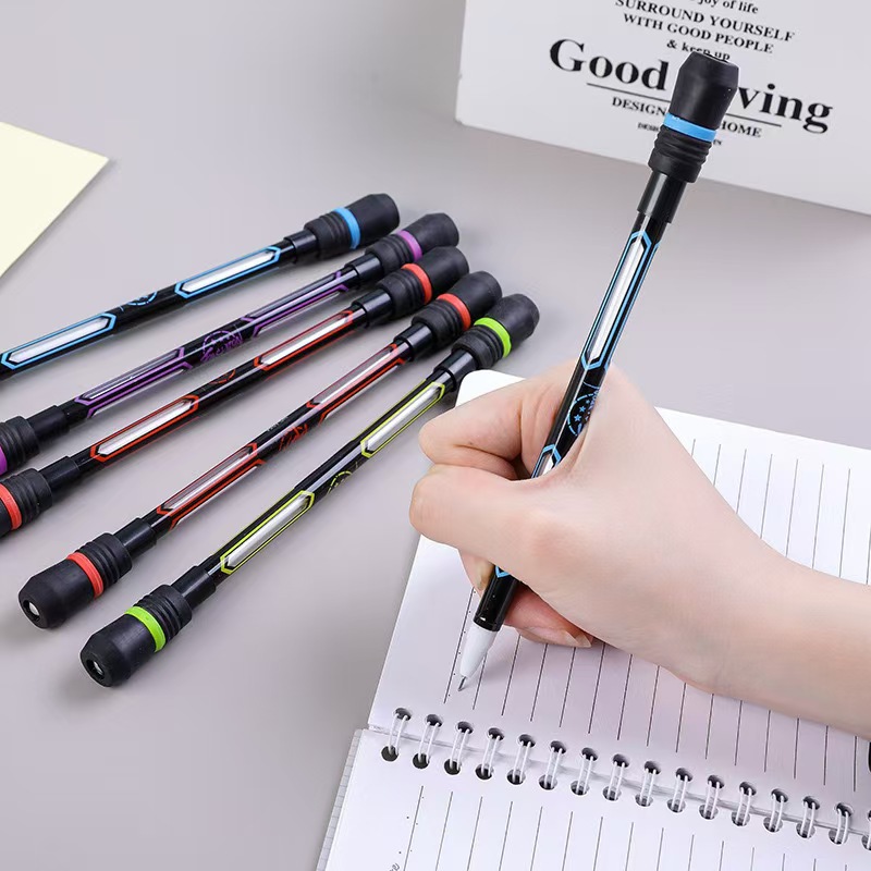 Learning And Life Decompression Decompression Rotary Pen Hand-brain Combined With Rotary Pen Creative High Color Value Simple Student Rotary Pen
