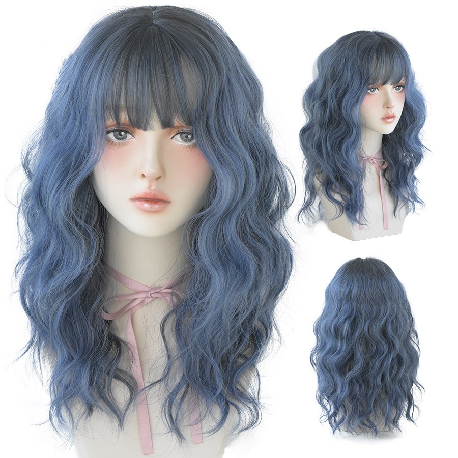 European And American Air Bangs Water Ripple Curls — foto 4