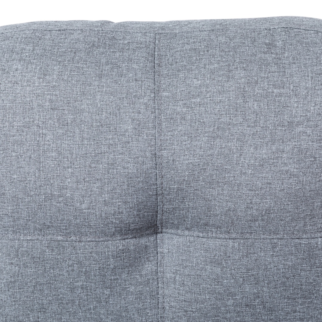Pickup Only--Grey Linen 3-Piece Couch Living Room Sofa Set