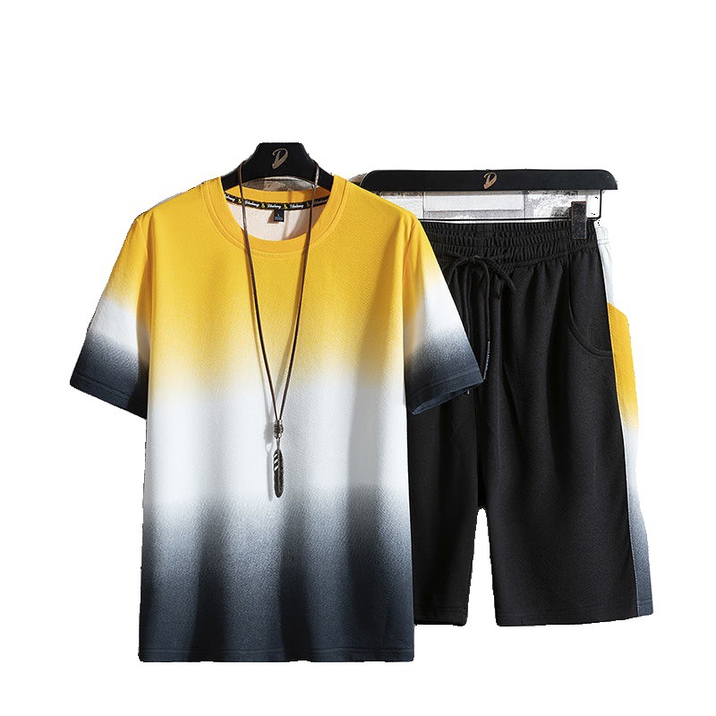 Gradient Color Wild Sports Two-Piece Suit