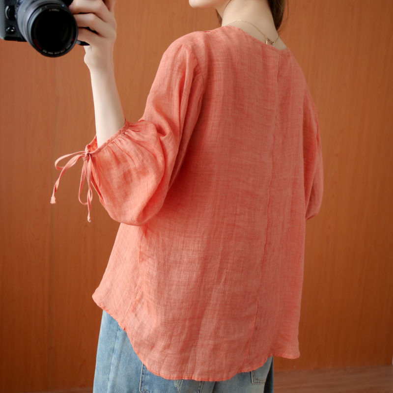 Small Shirt Women New Autumn And Summer Fat Loose Large Size