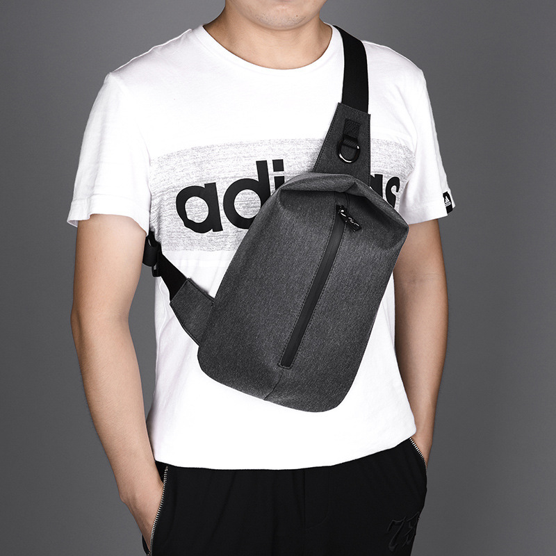 Trendy Men's Canvas Chest Bag Casual Outdoor