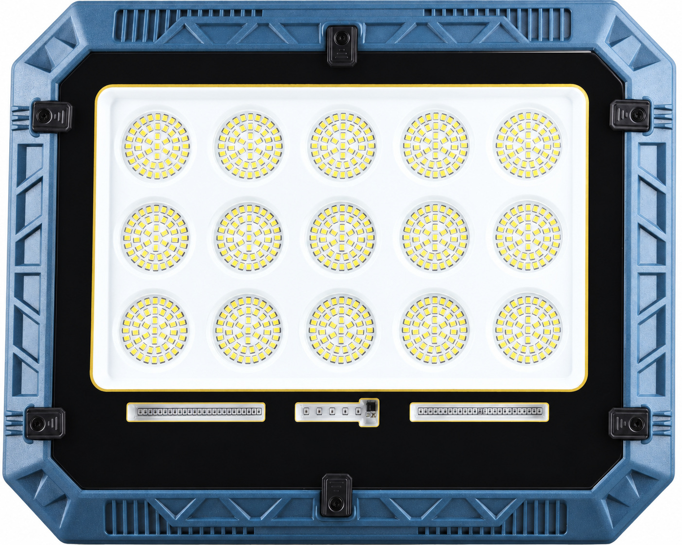 Solar Powered Rechargeable Battery Display 18650 W8115 5 LED Safety Light OEM Lighting Factory Outdoor