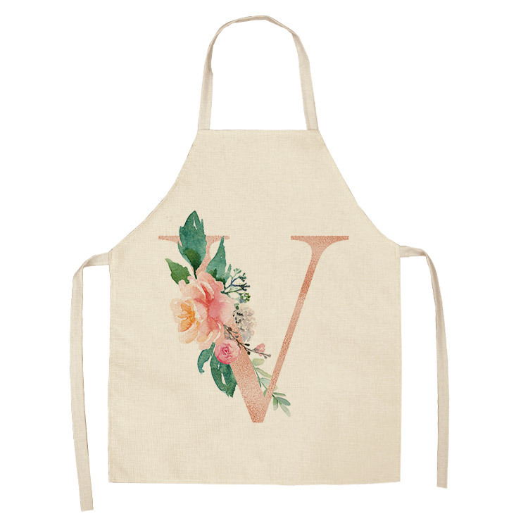 Title 4, Letter series cotton and linen apron