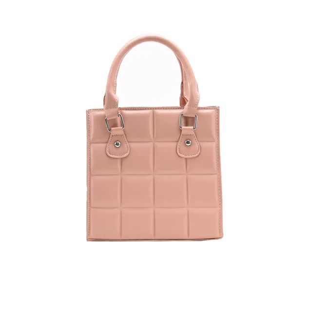 Bag Fashion Casual Plaid Single Shoulder Pink - Shop at LoveMi