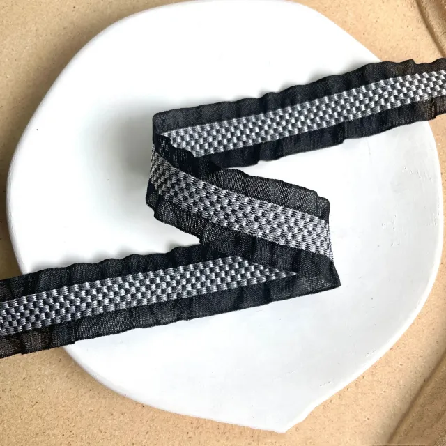 Silk Colored Ribbons Bow Hair Accessories DIY Material Black - Shop at LoveMi