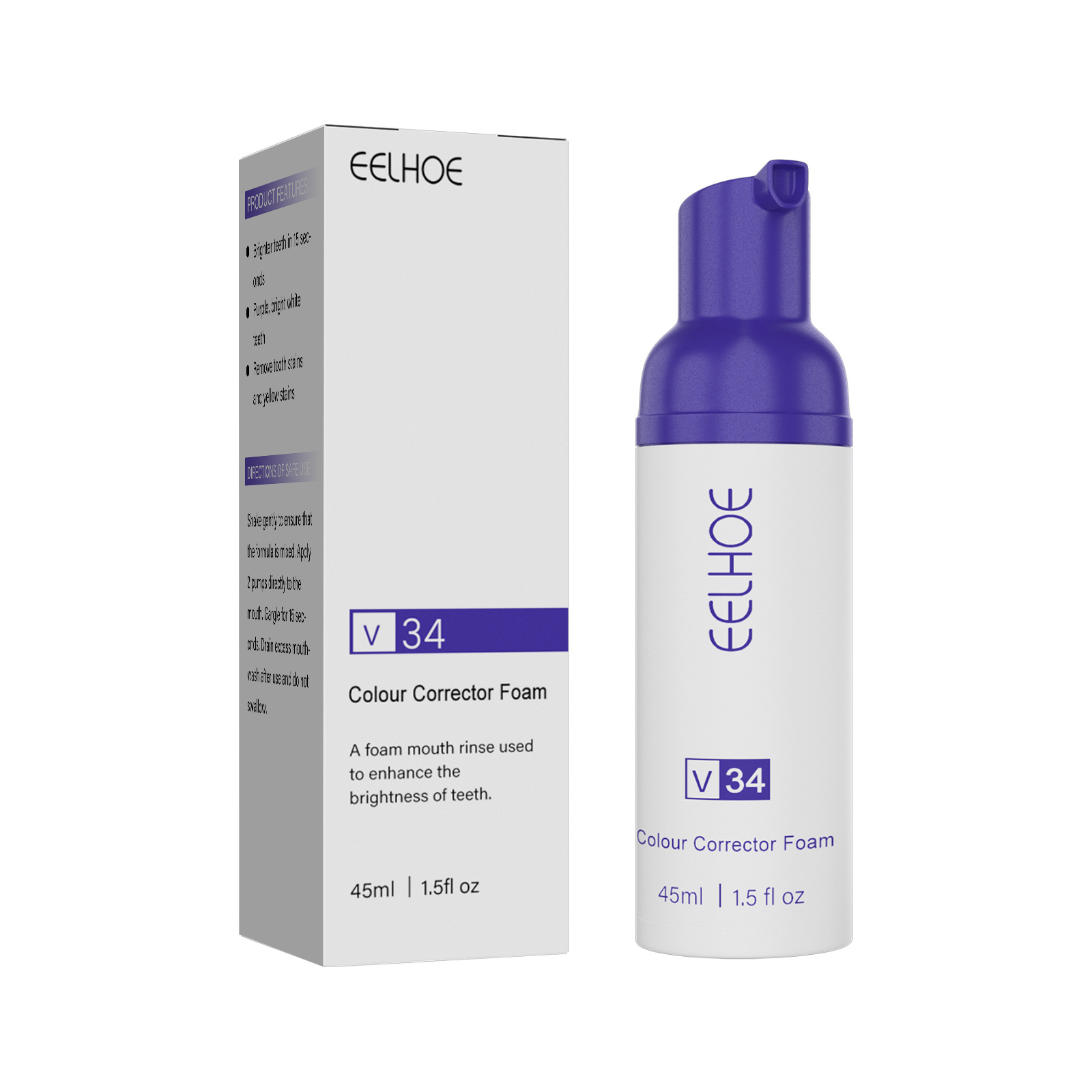 EELHOE V34 Foaming Whitening Toothpaste Toothpaste To Clean Tartar Stains, Freshen Breath And Whiten Teeth image 6