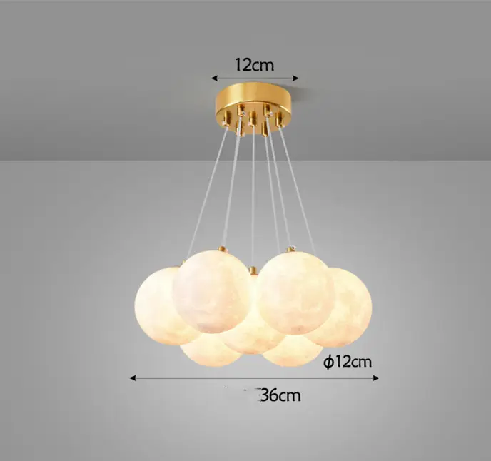 Nordic Modern Minimalist Creative Moon Bubble Living