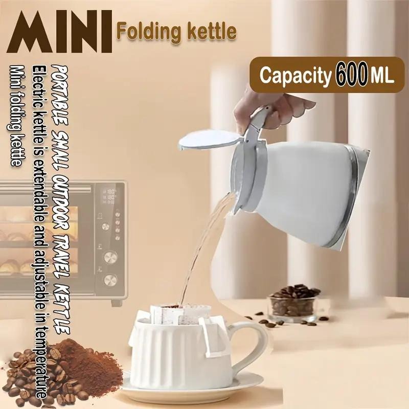 600ML Collapsible Travel Electric Water Kettle Folding