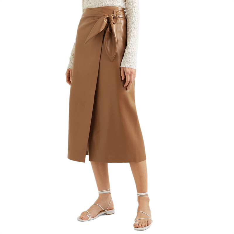 Title 2, Ladies rabbit ears bowknot PU skirt, stylish a...