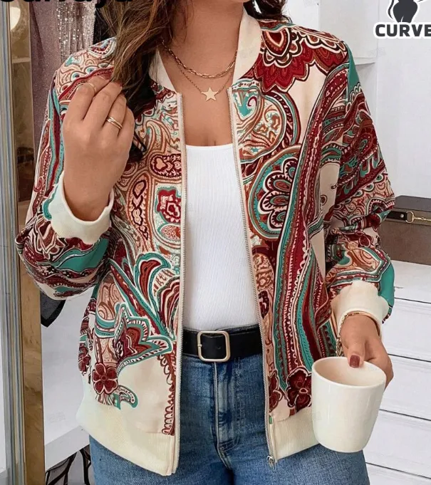 Minimally Casual Printed Women's Jacket Style3 - Shop at LoveMi