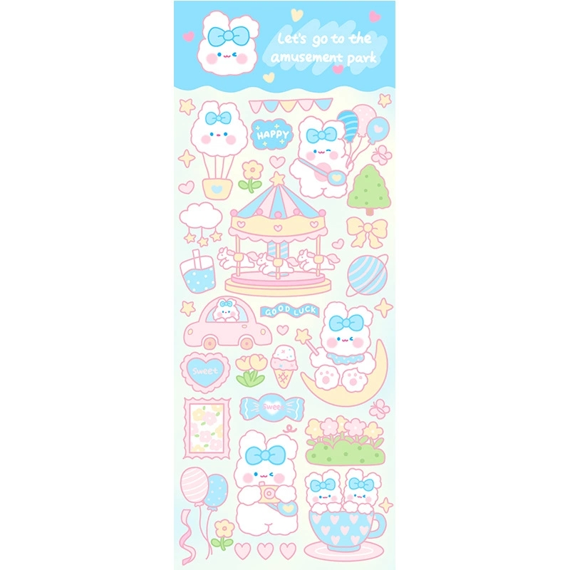 Agenda Notebook PVC Waterproof Cute Stickers For Decoration - Image 4