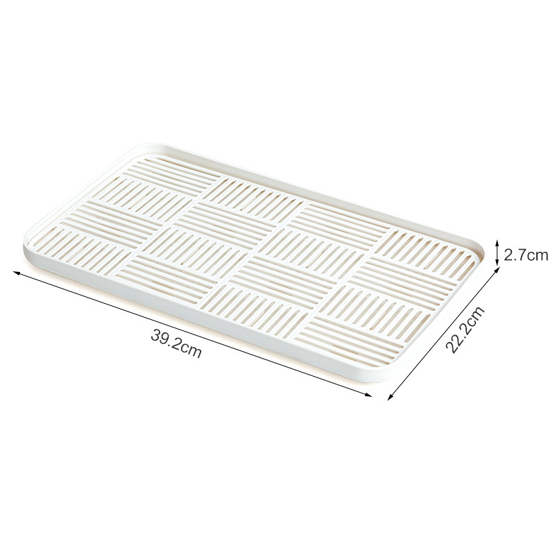 Title 8, Household Rectangular Plastic Double Drain Tray