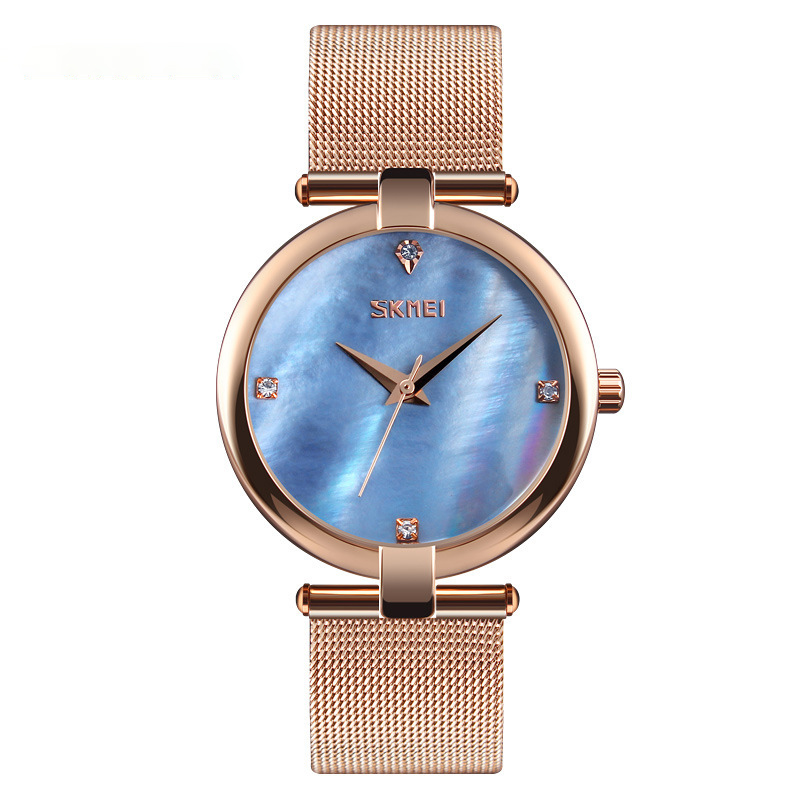 Ladies Mesh Strap Elegant Student Female Waterproof Quartz Watch