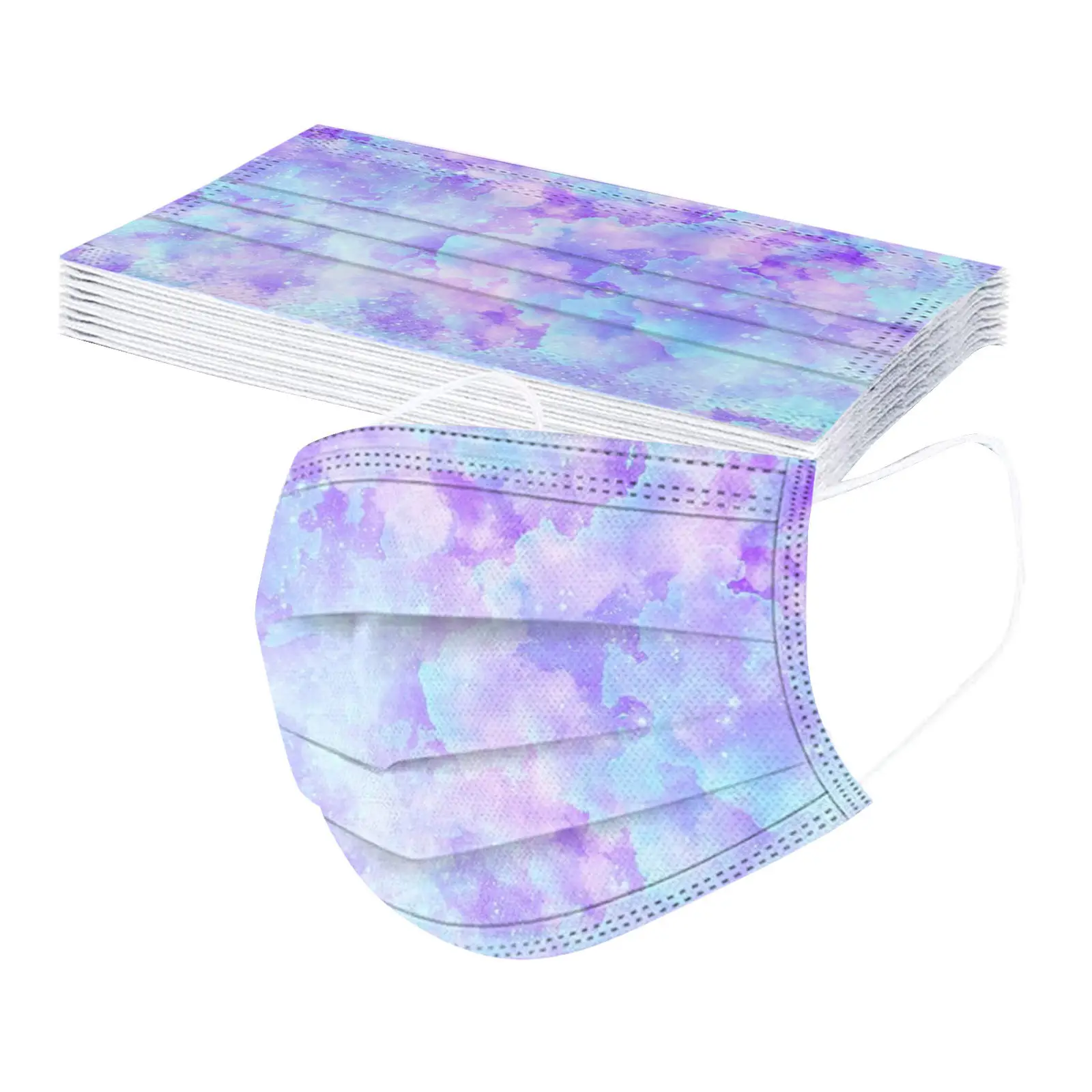 Disposable Childrens Tie Dye Mixed Color Printing