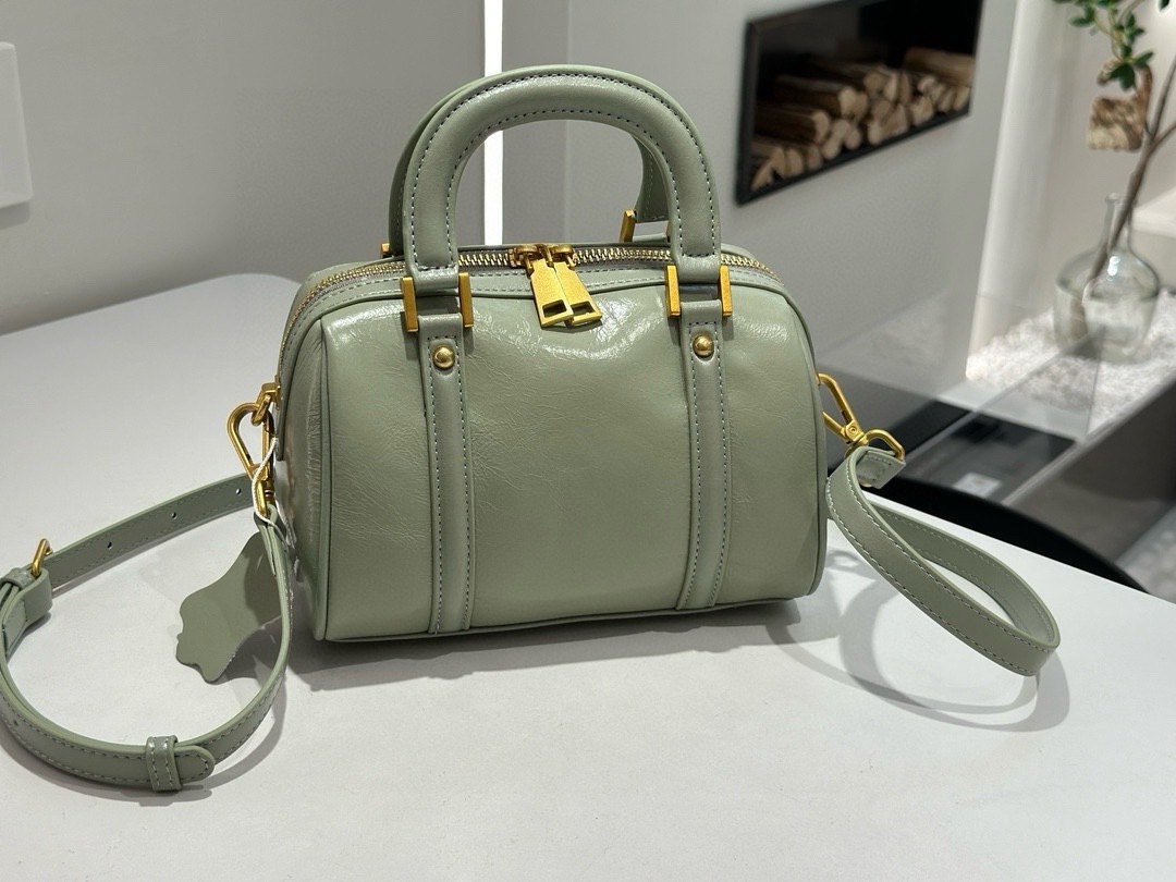 Sac pour femme en cuir véritable, style boston haut de gamme