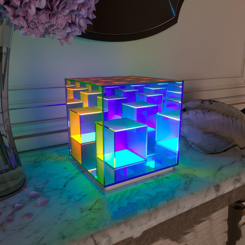 LED Acrylic Cube Night Light, picture 4 of 7