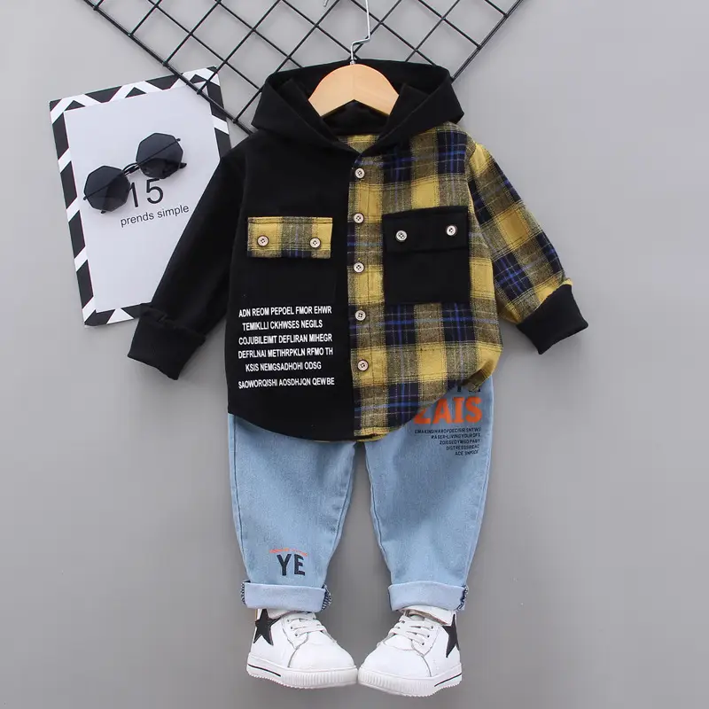Two-piece Autumn Plaid Shirt
