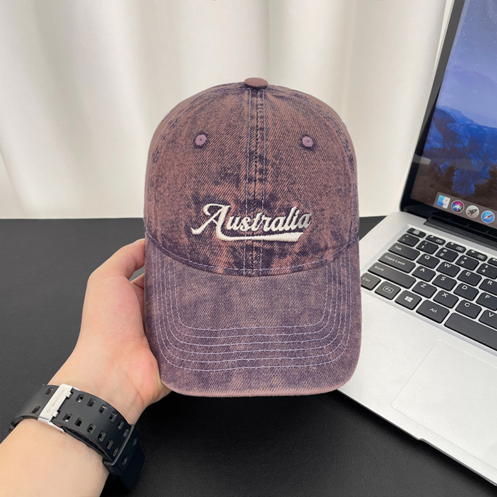 Monochromatic Individuality Frayed Letter Embroidery Washed-out Vintage Trend Fashion Holey Brim Baseball Cap Street Travel 9