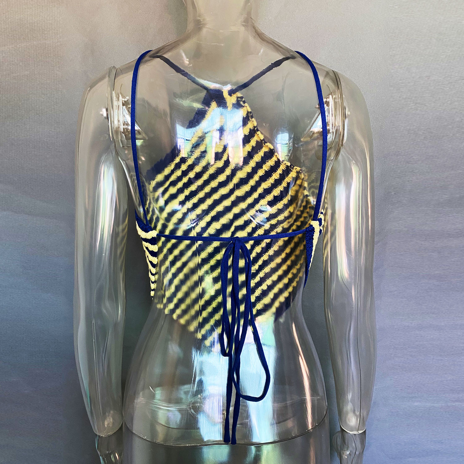 Women's Striped Suspender Tank Top