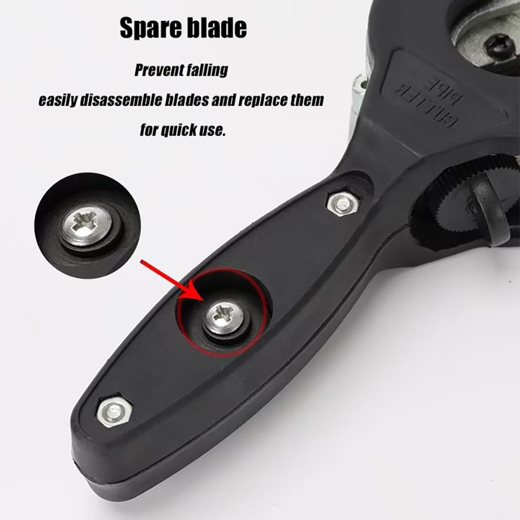 Ratchet-Type Pipe Cutter, One-Hand Fast Pipe Cutting Tool For Copper, Pvc... 5
