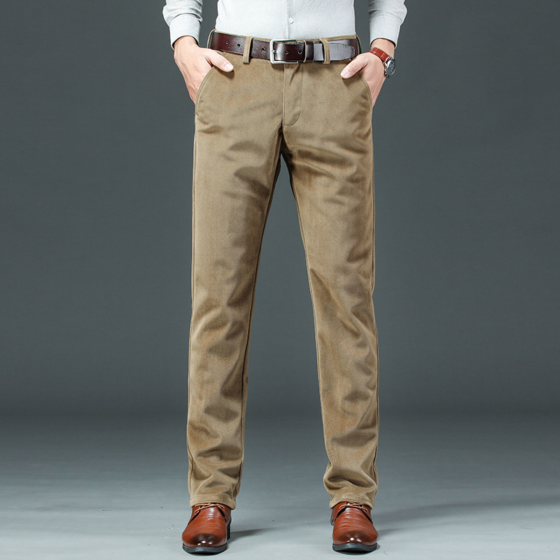 Title 2, Pantalon Casual en Corduroy Épais pour Homme Co...