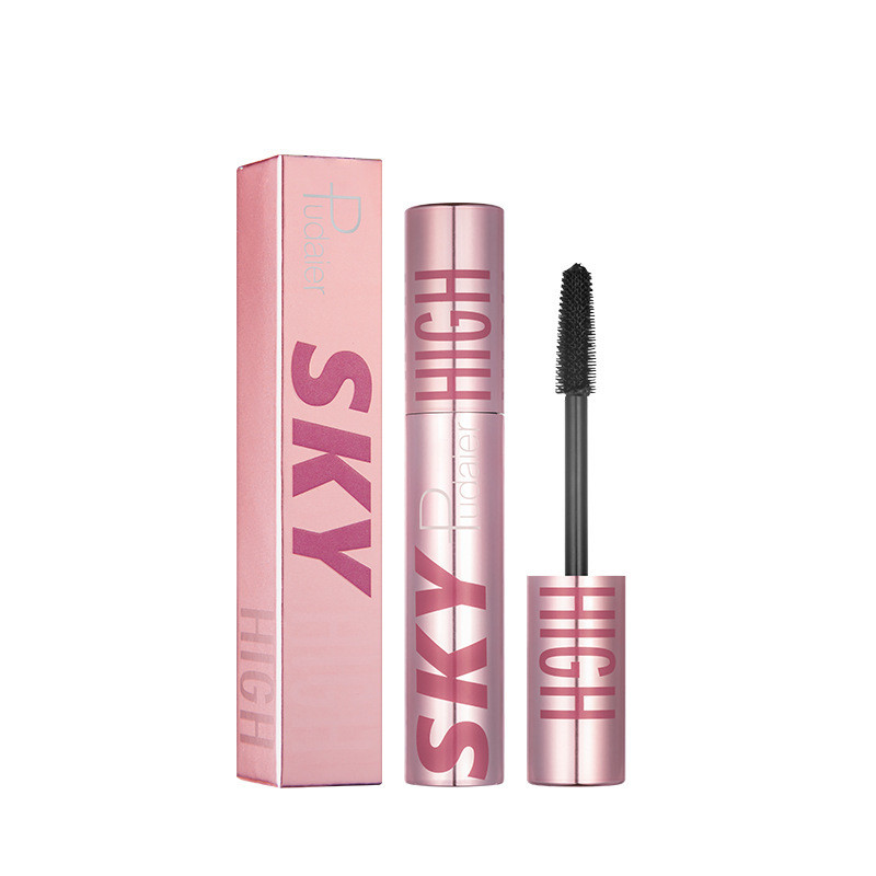 ماسكارا مقاومة للرذاذ والعرق، غير ملطخة، بتجعيد طويل وكثيف مجاني