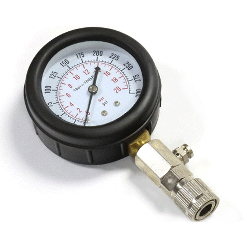 11PCS Petrol Engine Compression Tester Kit Fuel Cylinder Pressure Gauge Tool Set 4