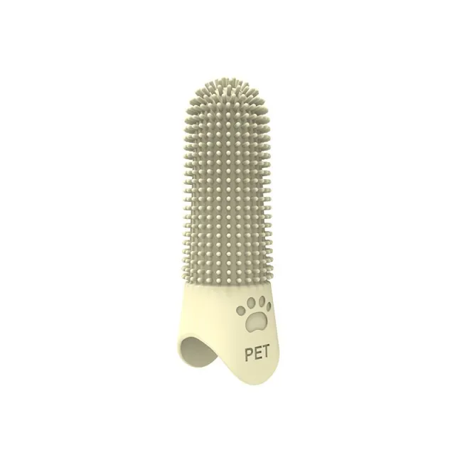 360 Angle Pet Finger Toothbrush For Small Medium, And Large Dogs Improve Oral Health And Freshen Breath Yellow - Shop at LoveMi